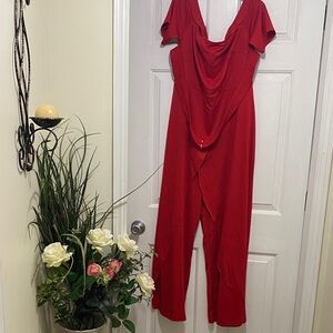 Elegant Red Women's Jumpsuit NEW